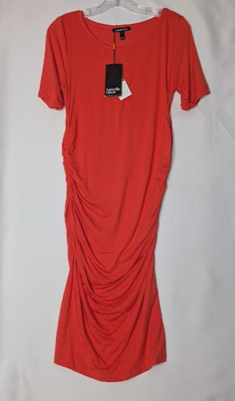 ISABELLA OLIVER Coral Knit Maternity Dress Size 3 Maximalist TomatoGirl